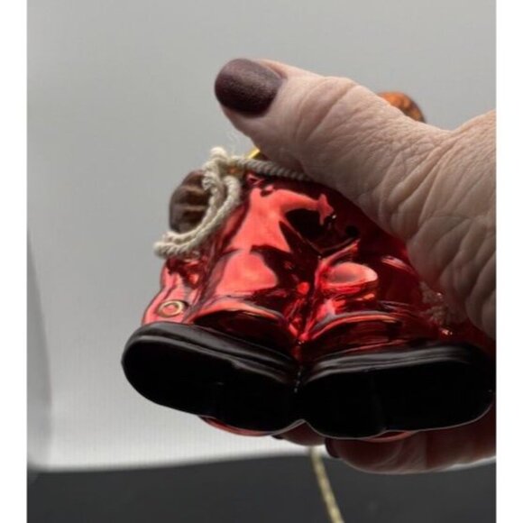 OLD WORLD BLOWN GLASS ORNAMENT WESTERN SANTA Cowboy - Picture 3 of 7